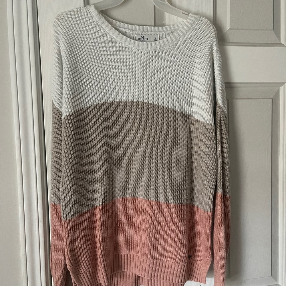 Hollister Multicolor Crew Neck Sweater